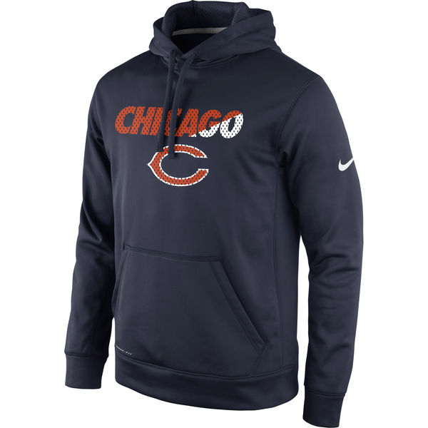 Men Chicago Bears Nike Kick Off Staff Performance Pullover Hoodie Navy